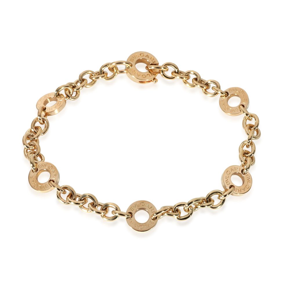 BVLGARI Bvlgari Bvlgari Link Station Bracelet in 18k Yellow Gold